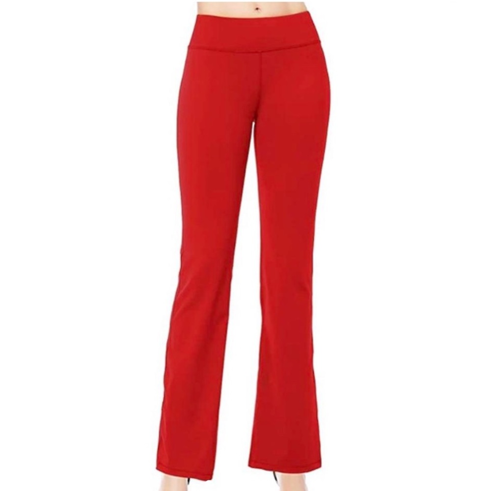 Red Flare Yoga pants/leggings FREE SHIPPING